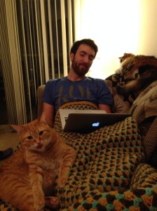 Felines are a key component of my writing process.