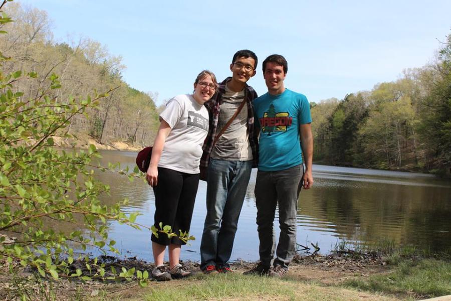 Before Ben went home last the summer, we hiked in Brown County.