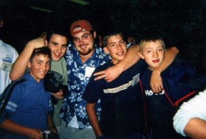 Me and Willi, so close nothing could some between us. Except John, Josh, and Bob.