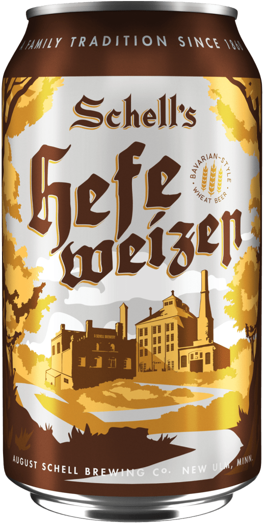 A can of Schell's Hefeweizen