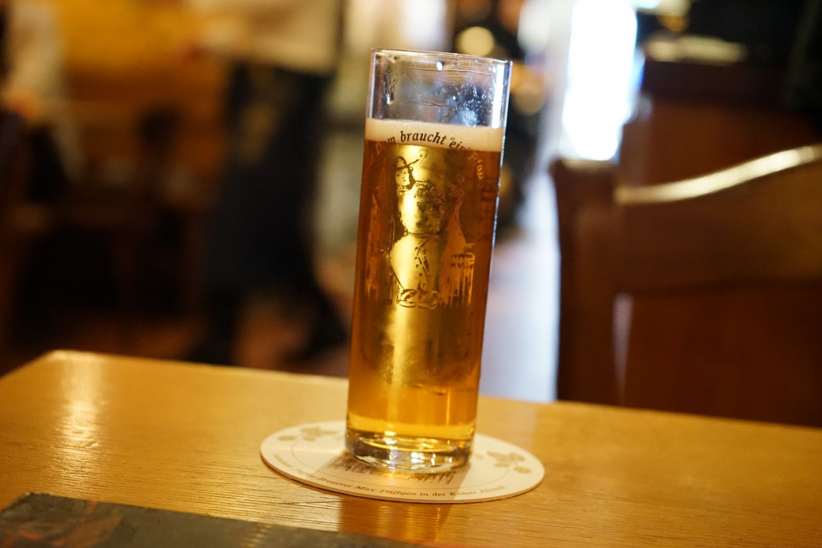 A glass of Kolsch at Brauerei zum Pfaffen