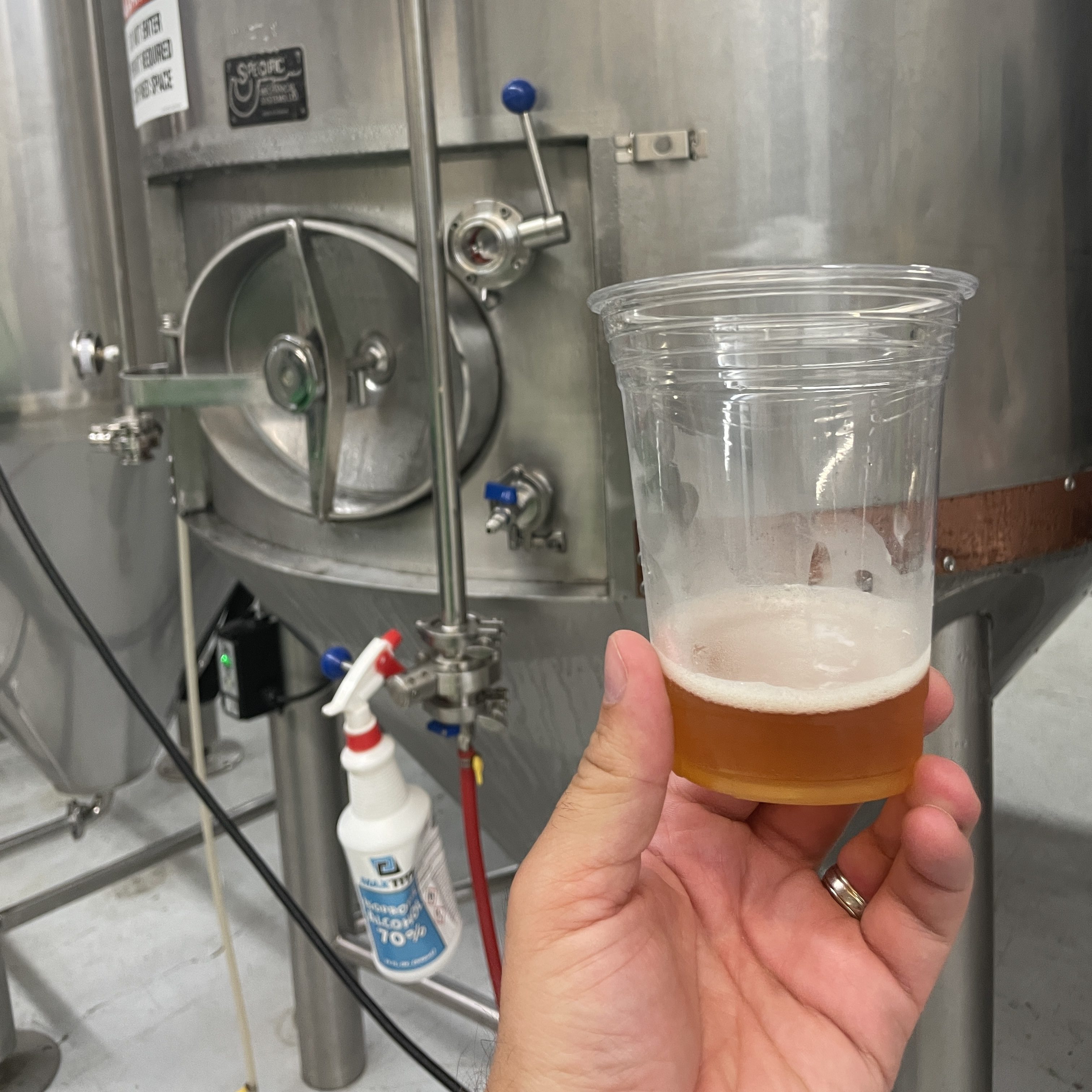 Sampling pale ale